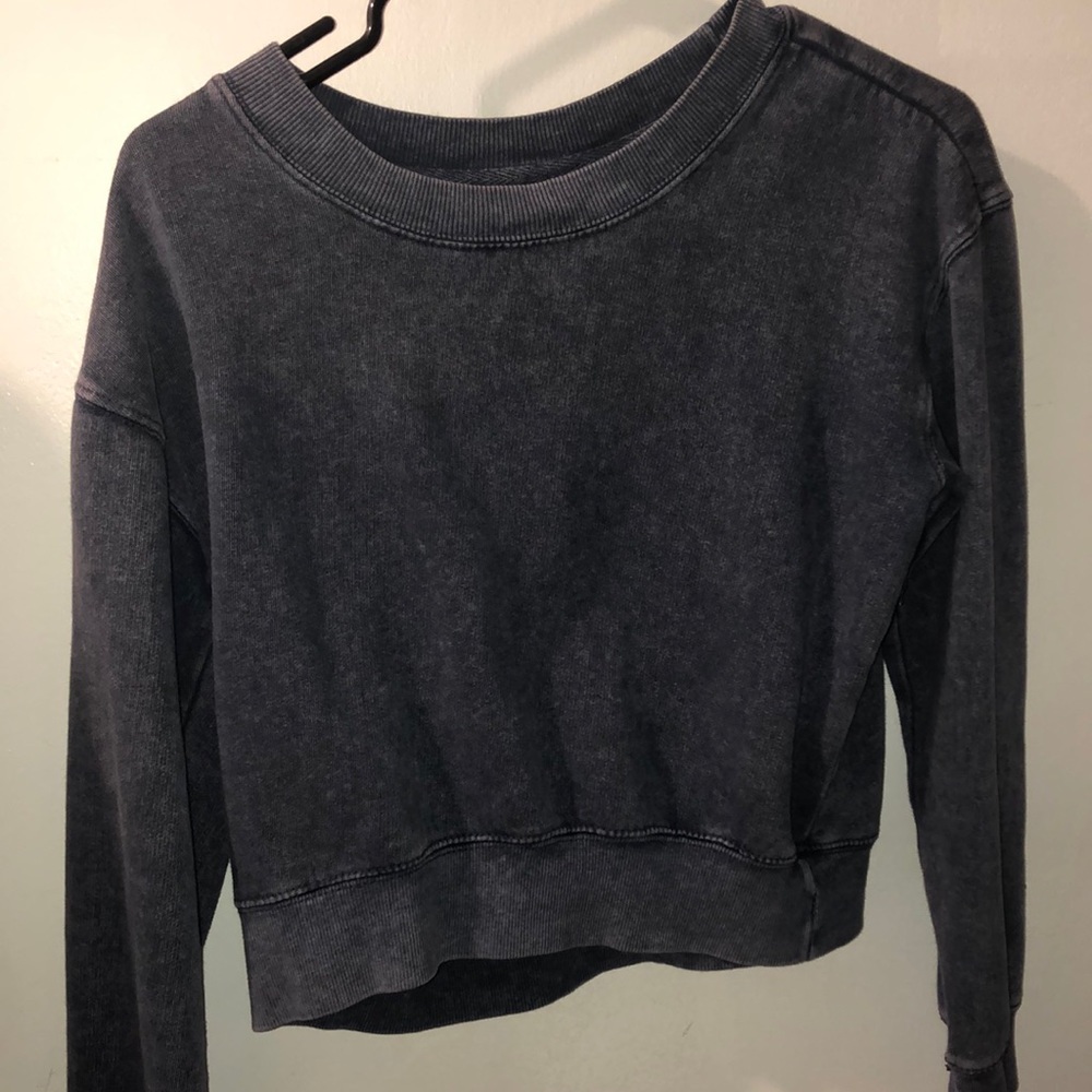 Blue crew neck